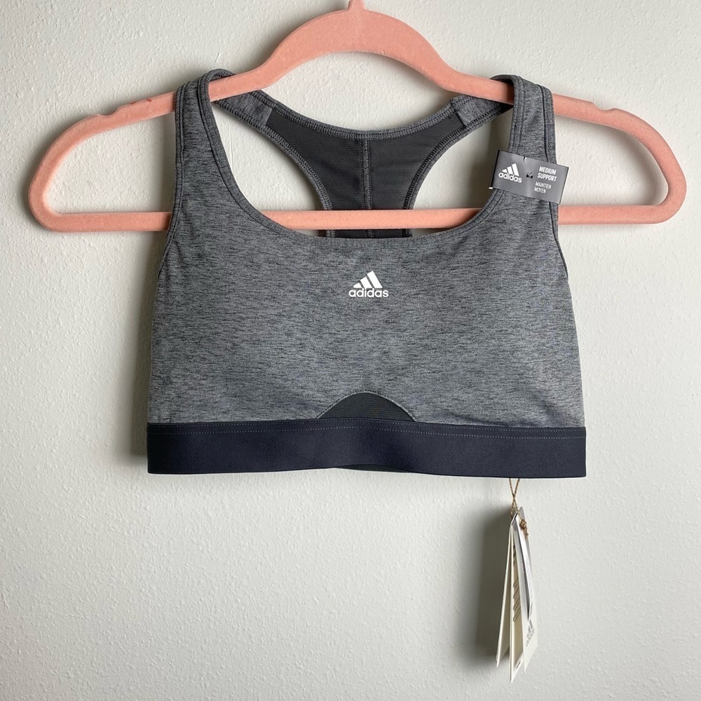 ADIDAS Powerreact Training Medium-Support Bra - Picture 5 of 9
